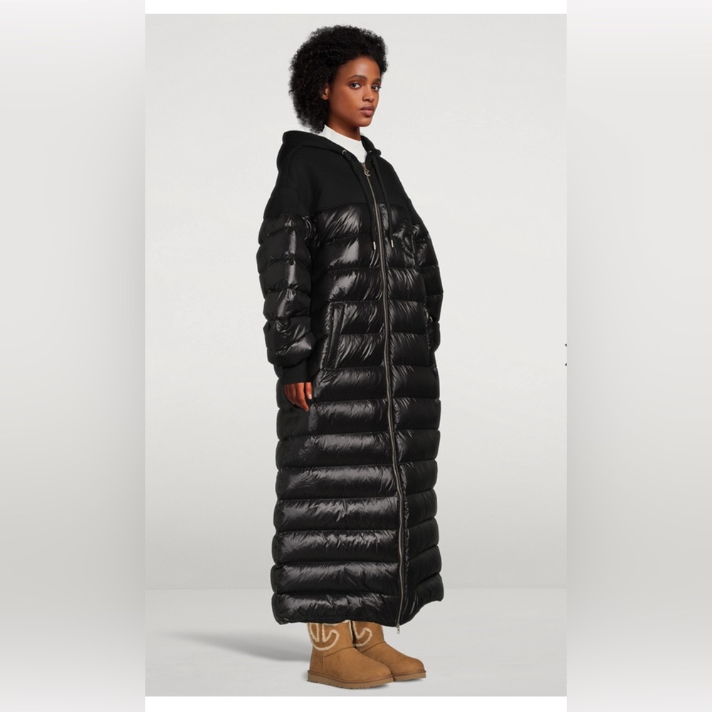 BNWT TELFAR x Moose Knuckles Black Puff Hoodie Coat, size unisex XS/S - Picture 4 of 9